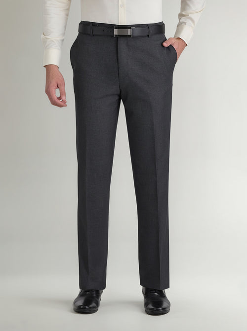 John Henry Pantalon de Vestir Comfort Fit Gris Oxford